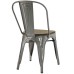 Promenade Bamboo Side Chair in GunMetal