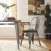 Promenade Bamboo Side Chair in GunMetal