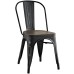 Promenade Bamboo Side Chair in Black