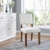 Oblige Wood Dining Chair in Ivory