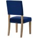 Oblige Wood Dining Chair in Navy