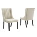 Renew Parsons Fabric Dining Side Chairs - Set of 2 in Beige