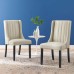 Renew Parsons Fabric Dining Side Chairs - Set of 2 in Beige