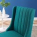 Renew Parsons Fabric Dining Side Chairs - Set of 2 in Teal