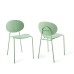 Palette Dining Side Chair Set of 2 in Green