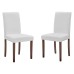 Prosper Faux Leather Dining Side Chair Set of 2 in White