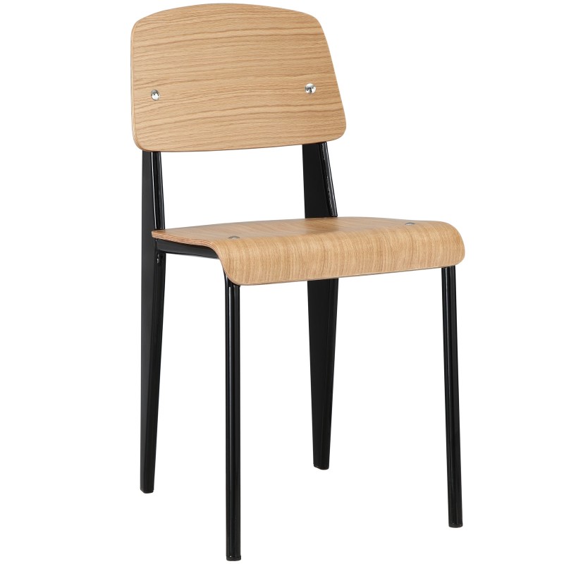 Cabin Dining Side Chair in Natural Black