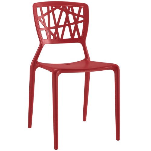 Astro Dining Side Chair in Red