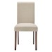 Prosper Upholstered Fabric Dining Side Chair Set of 2 in Beige