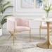 Savour Tufted Performance Velvet Accent Dining Armchair in Pink