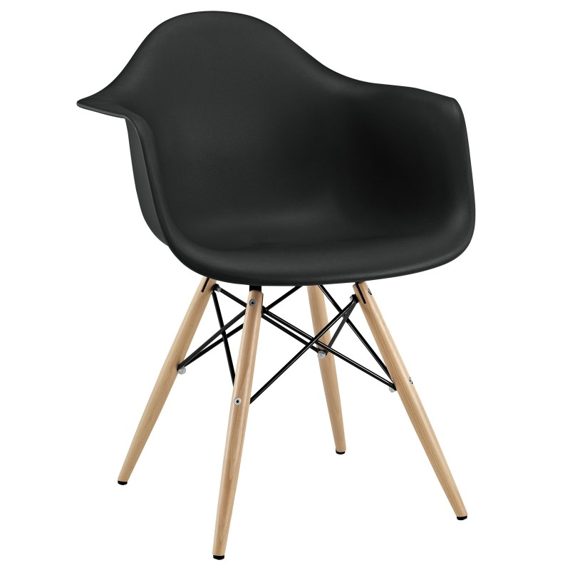 Pyramid Dining Armchair in Black