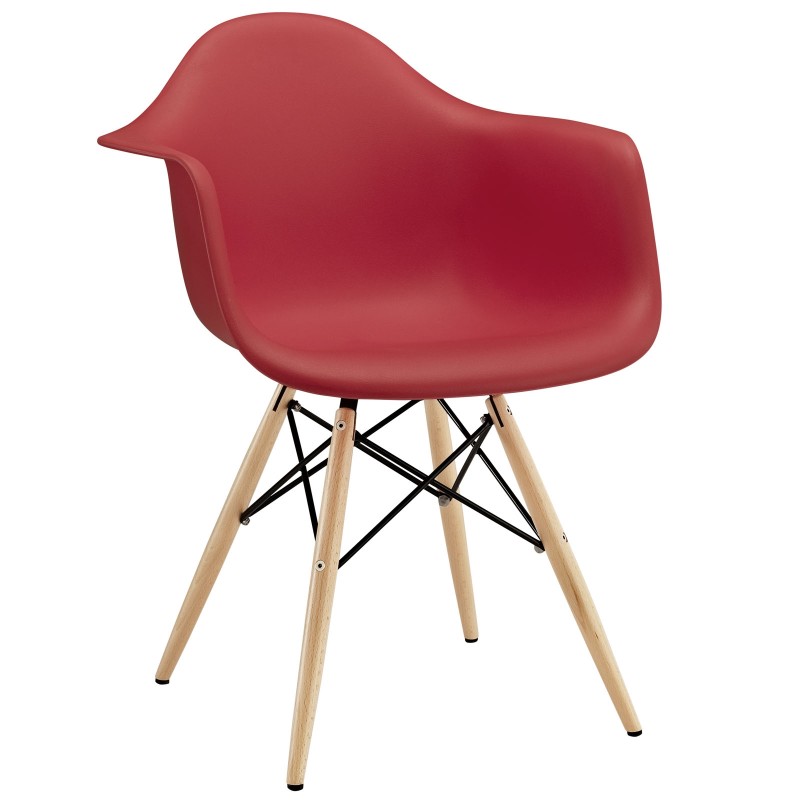 Pyramid Dining Armchair in Red