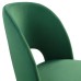 Rouse Performance Velvet Dining Side Chair in Emerald