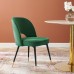 Rouse Performance Velvet Dining Side Chair in Emerald