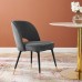 Rouse Performance Velvet Dining Side Chair in Charcoal