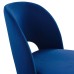 Rouse Performance Velvet Dining Side Chair in Navy