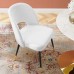 Rouse Performance Velvet Dining Side Chair in White