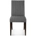 Motivate Channel Tufted Upholstered Fabric Dining Chair Set of 2 in Gray