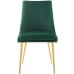 Viscount Modern Accent Performance Velvet Dining Chair in Green