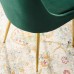 Viscount Modern Accent Performance Velvet Dining Chair in Green