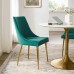 Viscount Modern Accent Performance Velvet Dining Chair in Teal