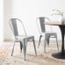 Promenade Bistro Dining Side Chair Set of 2 in Silver