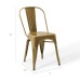 Promenade Bistro Dining Side Chair Set of 2 in Gold