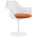 Lippa Dining Vinyl Armchair in Orange