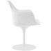 Lippa Dining Vinyl Armchair in White