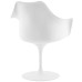 Lippa Dining Vinyl Armchair in White