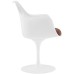 Lippa Dining Vinyl Armchair in Tan