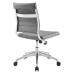 Armless Mid Back Office Chair in Gray