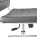 Armless Mid Back Office Chair in Gray