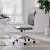 Armless Mid Back Office Chair in Gray