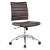 Armless-Mid-Back-Office-Chair-in-Brown