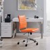 Armless Mid Back Office Chair in Orange