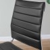 Armless Mid Back Office Chair in Black