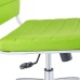 Armless Mid Back Office Chair in Bright Green