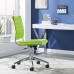 Armless Mid Back Office Chair in Bright Green