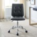 Armless Mid Back Office Chair in Black