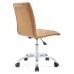 Armless Mid Back Office Chair in Tan