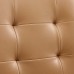 Armless Mid Back Office Chair in Tan