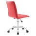 Armless Mid Back Office Chair in Red