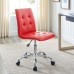 Armless Mid Back Office Chair in Red