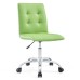 Armless Mid Back Office Chair in Bright Green