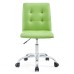 Armless Mid Back Office Chair in Bright Green