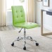 Armless Mid Back Office Chair in Bright Green