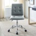 Armless Mid Back Office Chair in Gray