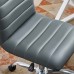 Armless Mid Back Vinyl Office Chair in Gray