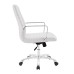 Mid Back Office Chair in White